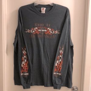 Harley Davidson Mens Long-sleeved T-shirt